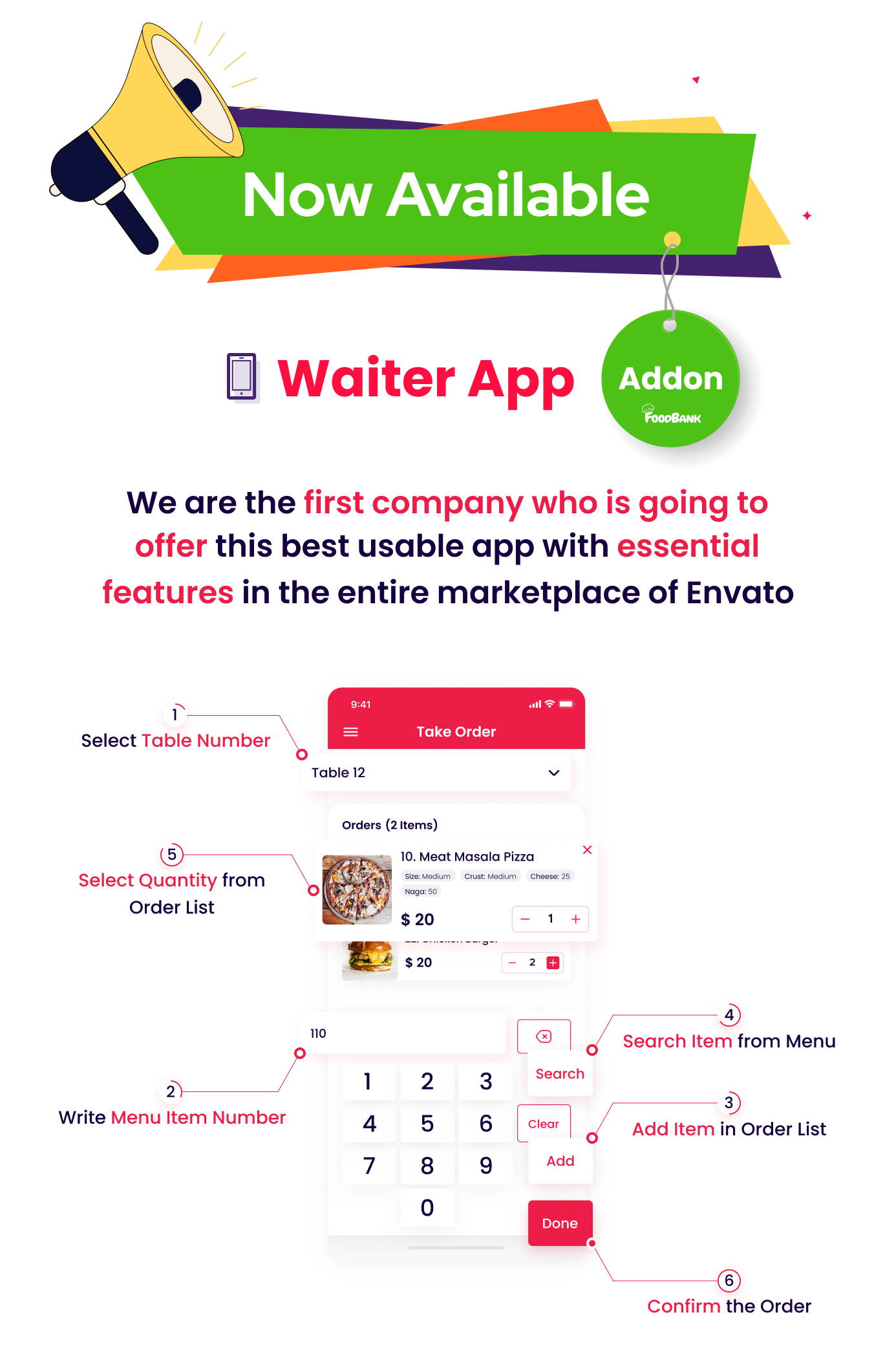 FoodBank waiter app coming soon